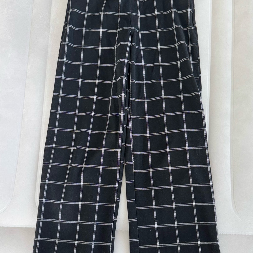Abercrombie & Fitch Stylish Black Checkered Pants